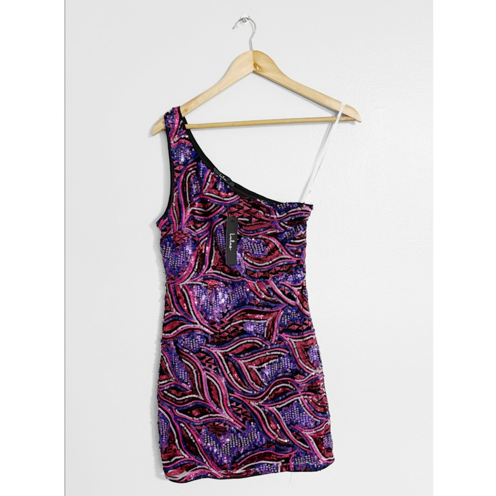 Lulus New! Make a Statement Sequin Mini Dress NWT - image 2